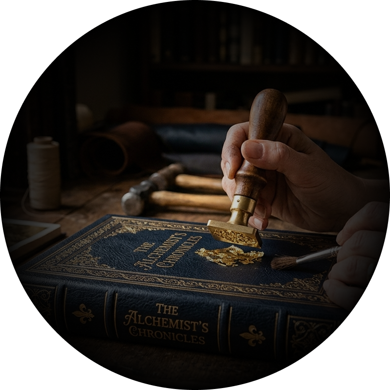 Elegant Gold Embossed Detailing